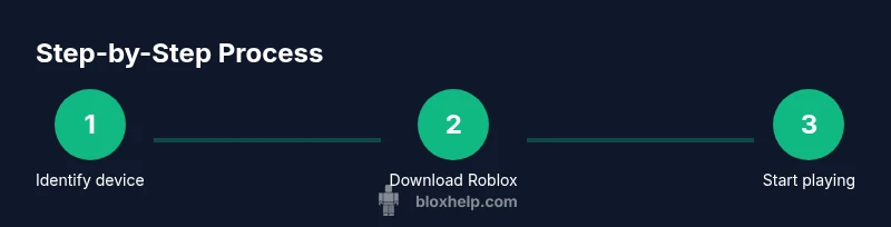 Process steps to get Roblox