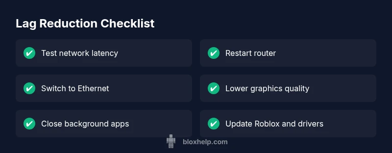 Checklist to reduce Roblox lag and improve performance