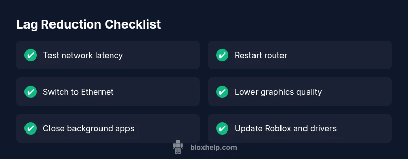Checklist to reduce Roblox lag and improve performance