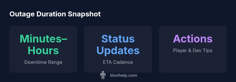 Roblox outage duration infographic