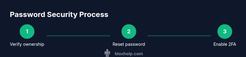 Process diagram of Roblox password security steps