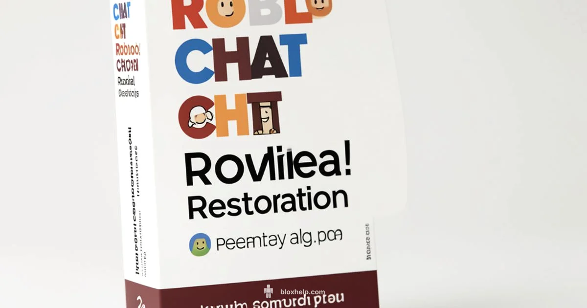 Restore Roblox Chat - Blox Help