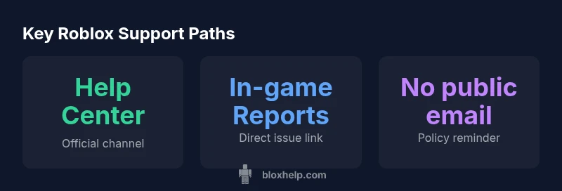 Roblox support paths infographic